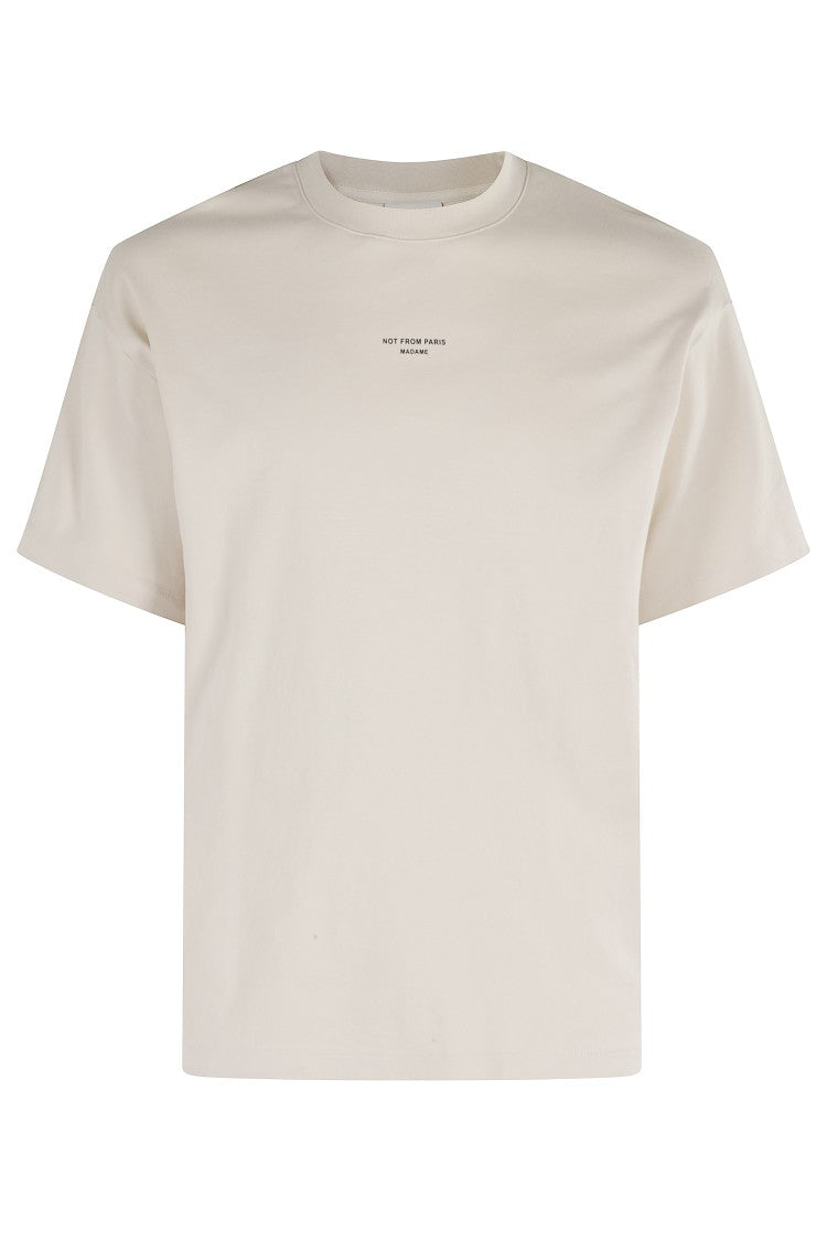 Drôle De Monsieur Classique Slogan T-Shirt