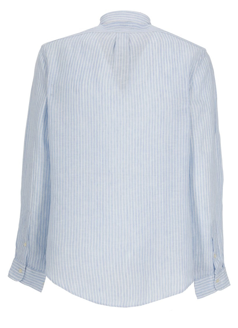 Polo Ralph Lauren Light Blue Striped Pony Shirt