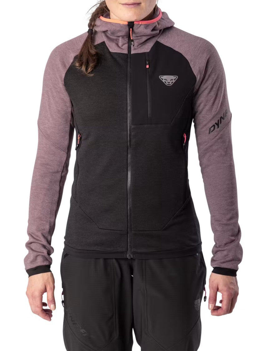 Dynafit Hooded Jacket With Fitted Silhouette And Contrasting Sleeves
