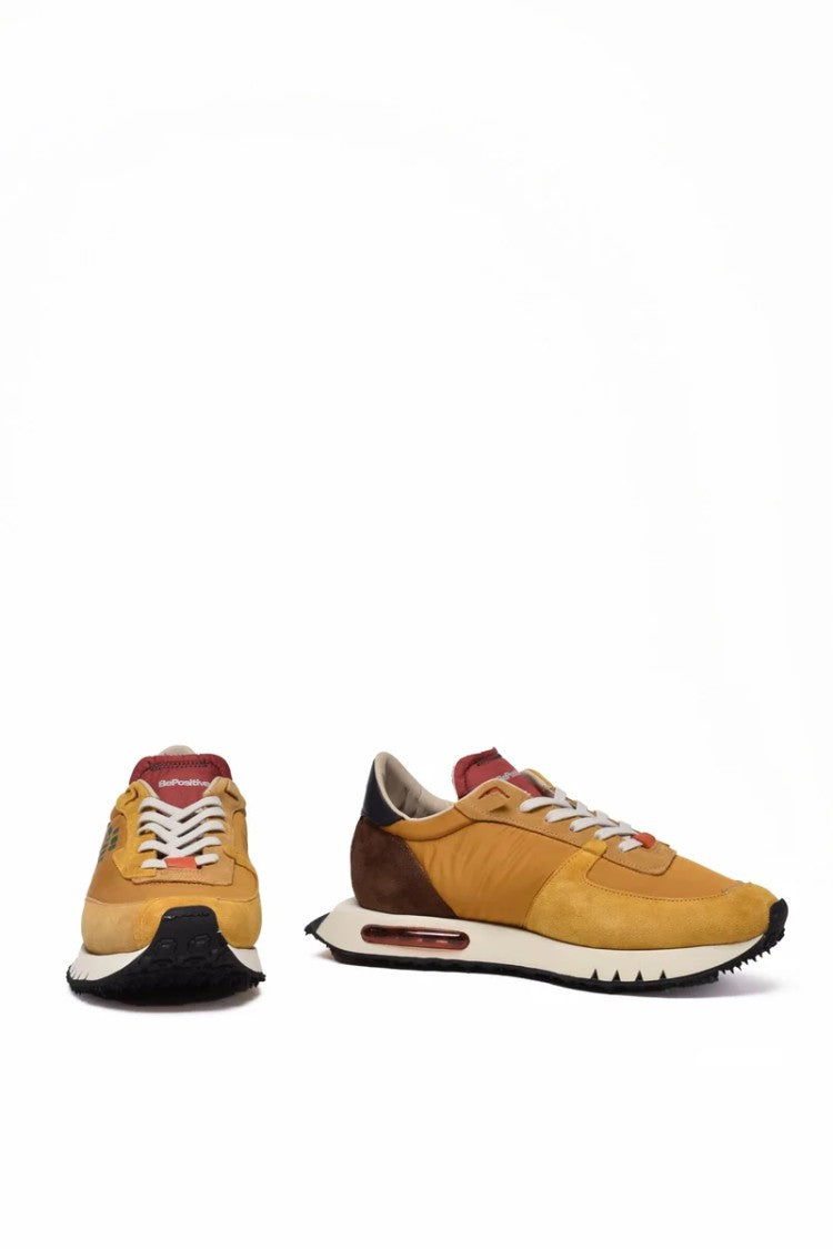 Be Positive Space Race Sneakers - Brown/Yellow