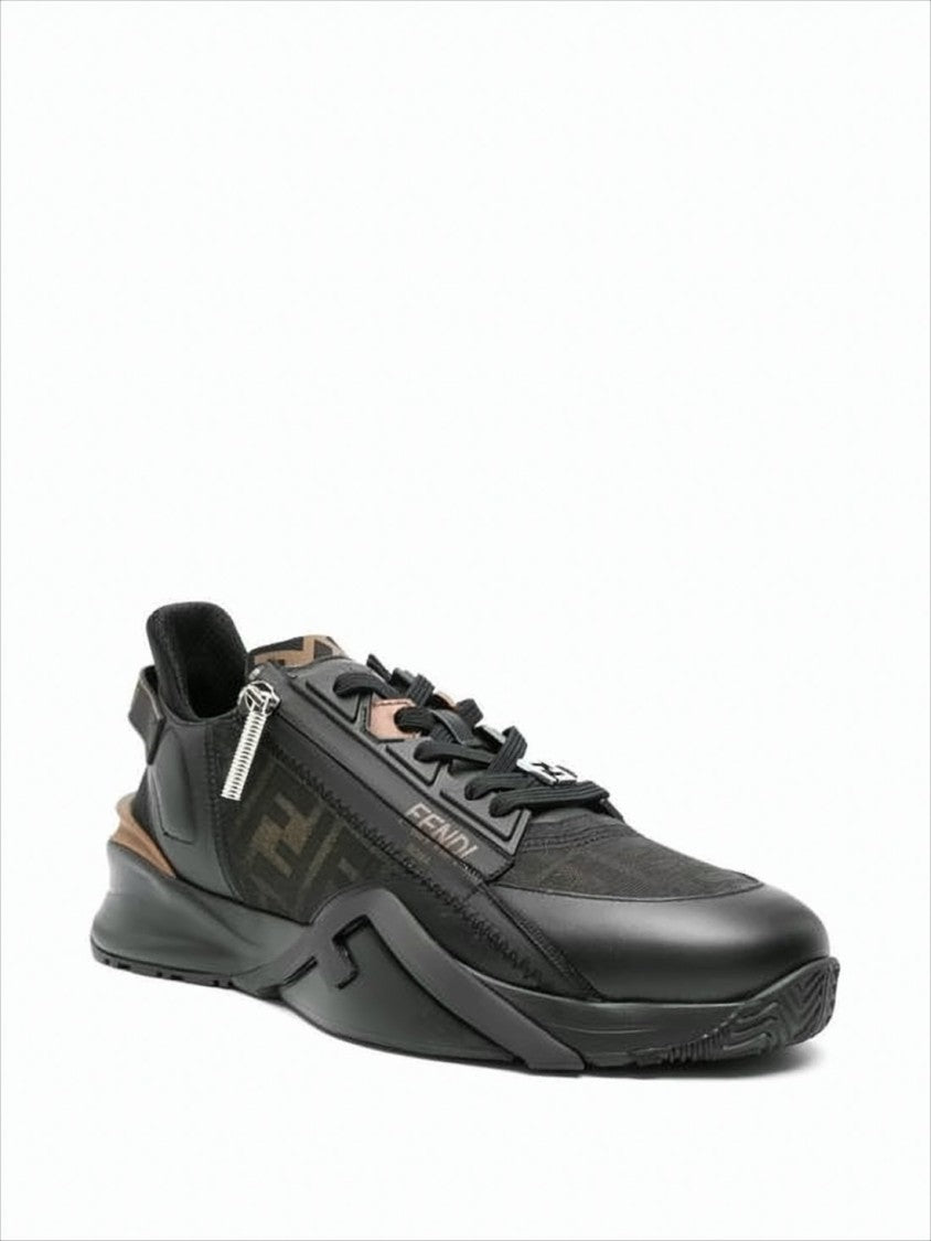 Fendi Low-Profile Sneakers With Angular Design