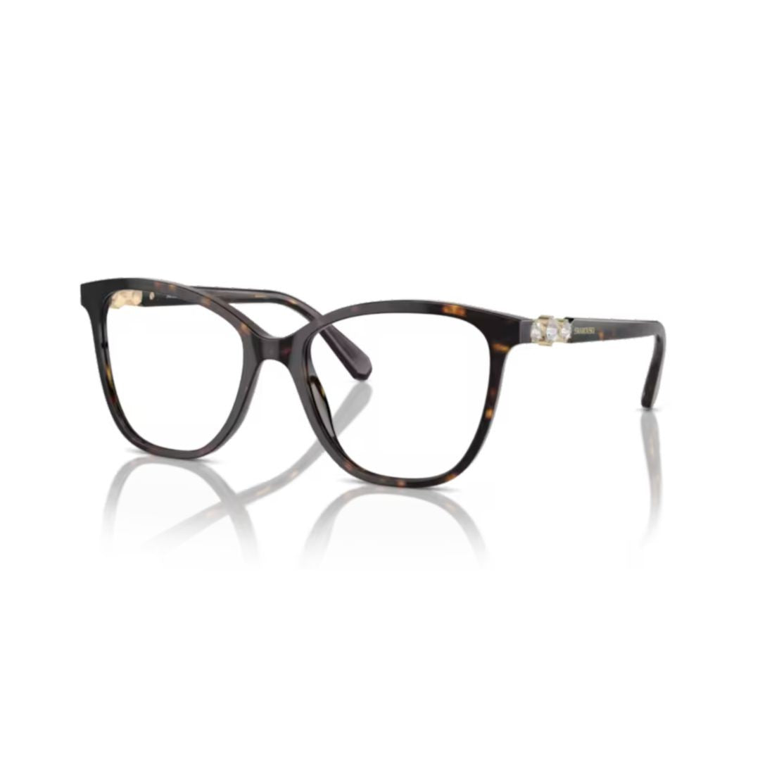 Swarovski 0Sk2020 Classic Square Frame Tortoiseshell Acetate Eyeglasses