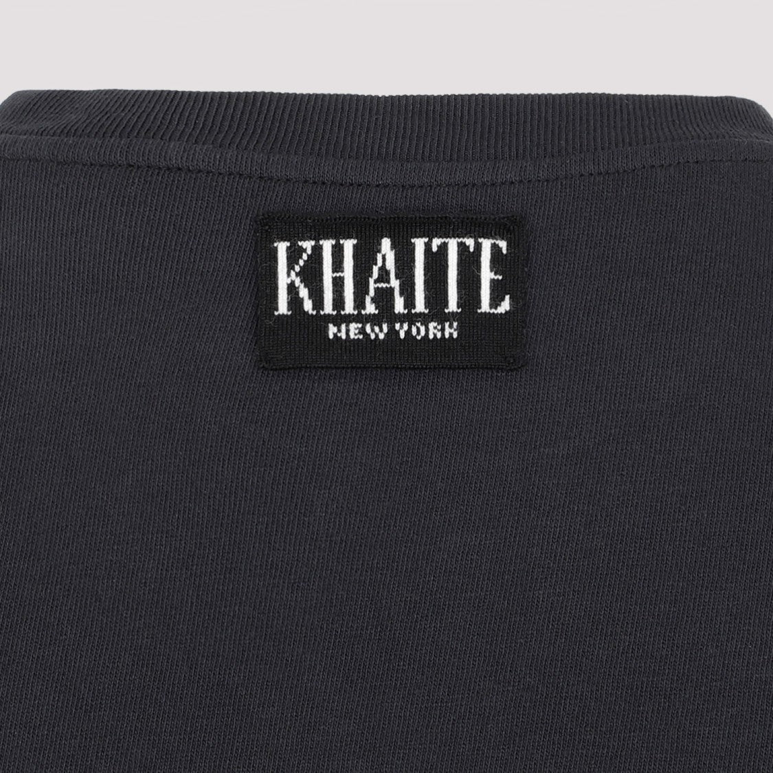 Khaite Emmylou T-Shirt In Luxurious Black Cotton