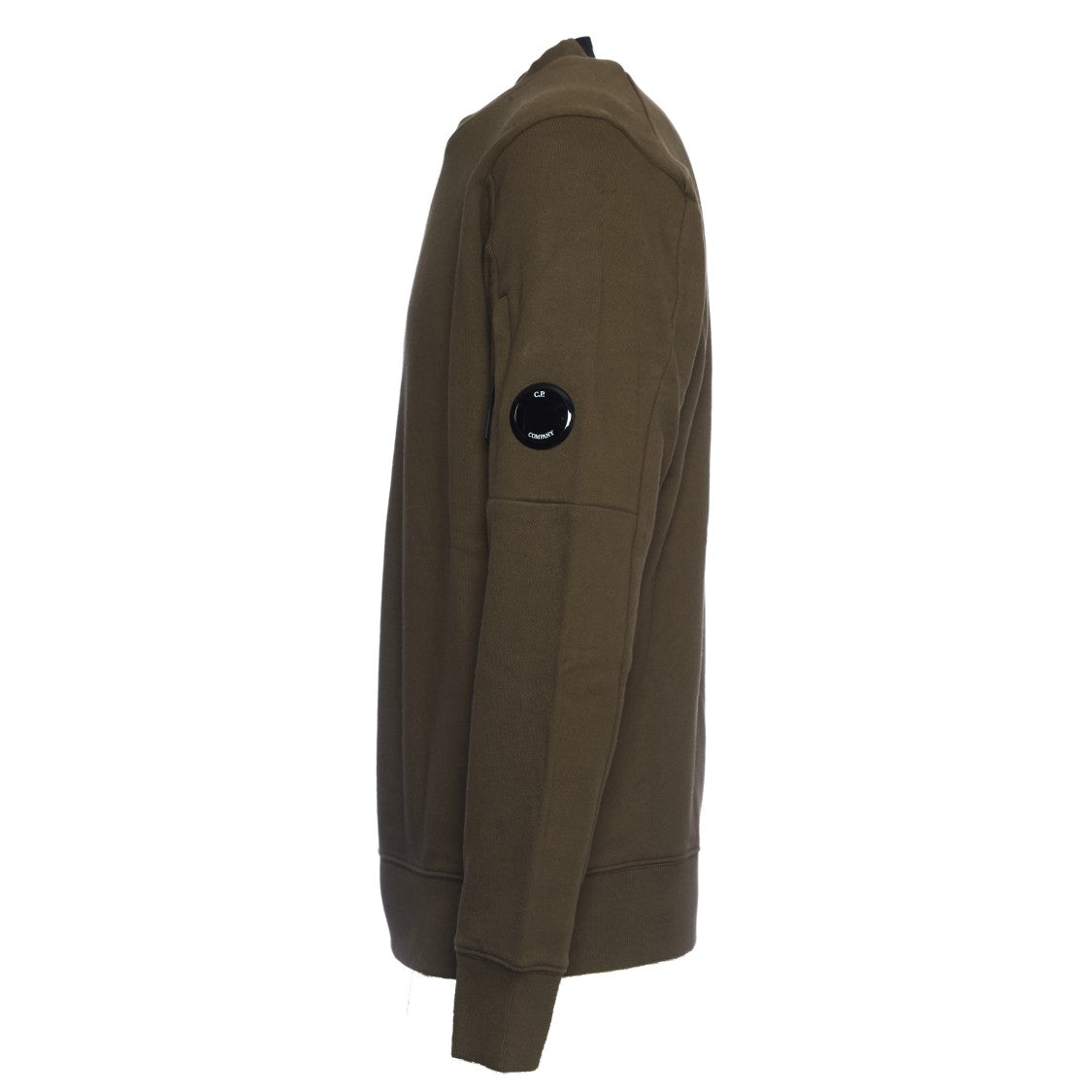 C.P. Company Diagonal Raised Fleece Crew Neck Lens Sweatshirt