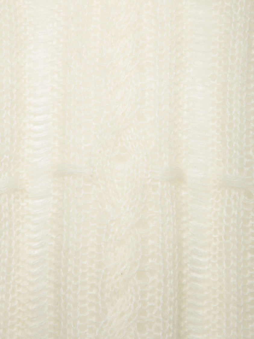 Séfr White Ribbed Knitwear