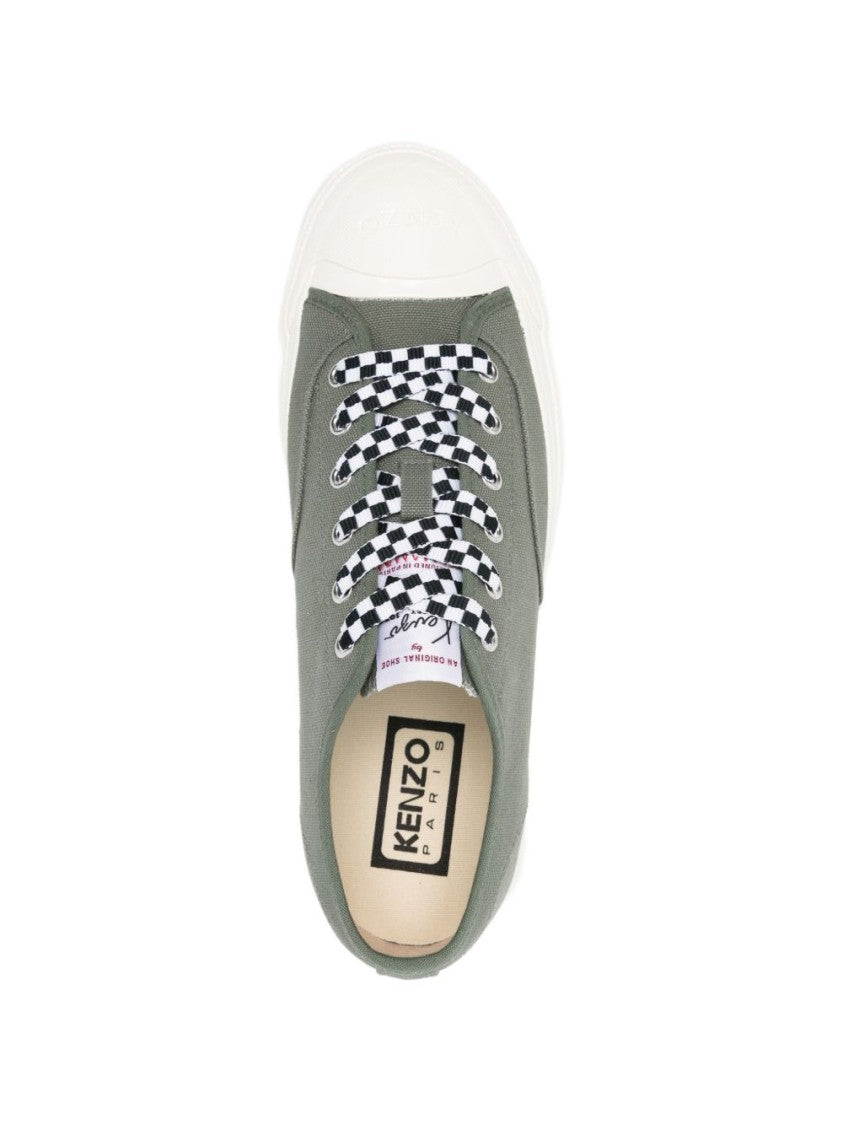 Kenzo Silk And Nylon Blend Panelled Sneakers