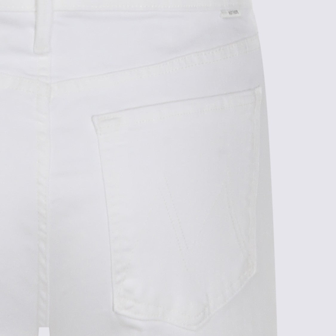 Mother High-Waist Cotton Jeans With Straight Leg Design
