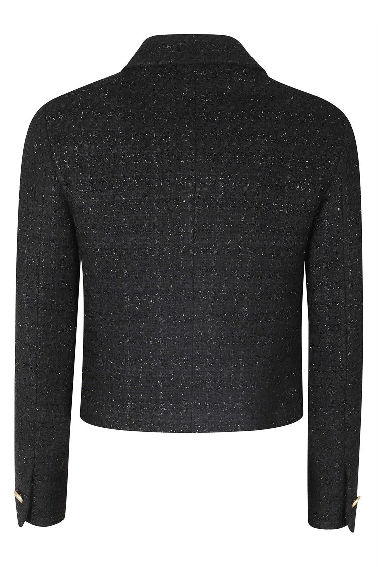 Tagliatore Idelle Short Lurex Cotton-Blend Jacket