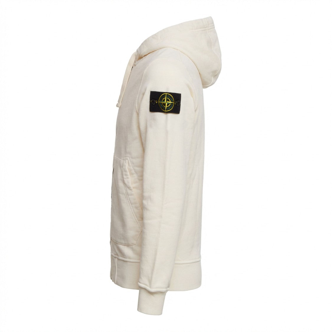 Stone Island Organic Cotton Fleece Zip Hoodie