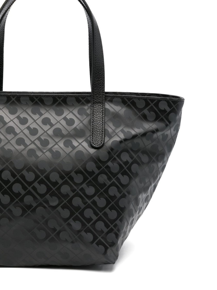 Gherardini Trapezoidal Grey Tote Bag With Zip Interior