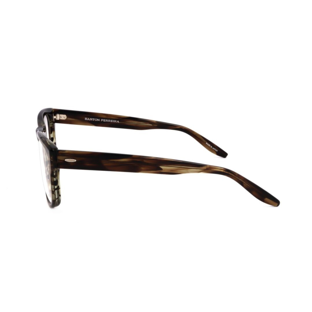 Barton Perreira Bp5192 542Ej Classic Rectangular Tortoiseshell Eyeglasses With Metallic Accents