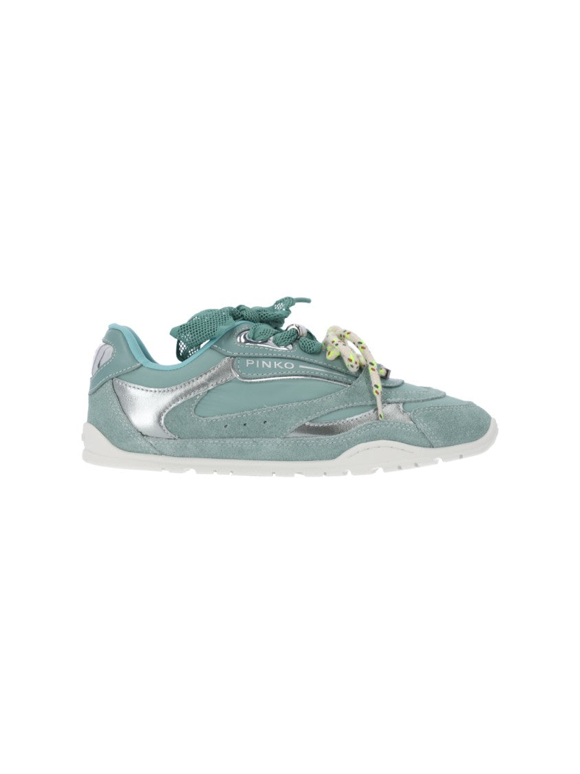 Pinko Blue Yulia 01 Calf Leather Sneakers