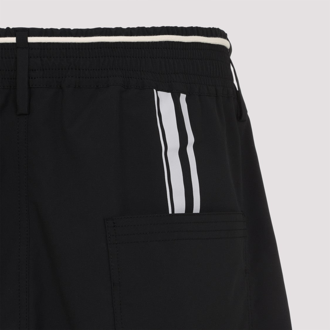 Mordecai Loose Short Black Polyester Pants