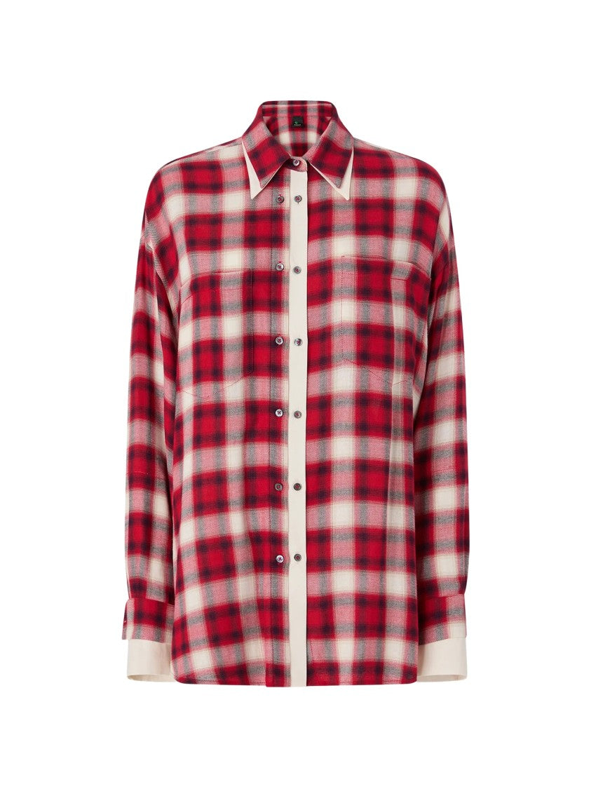 Pinko Clivia Camicia Checkered Long-Sleeve Shirt