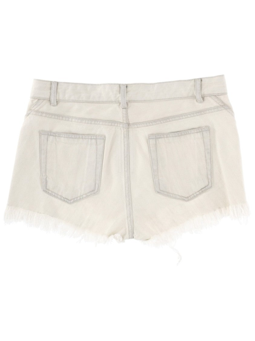 Rick Owens Bias Cutoffs Low-Rise Distressed Shorts