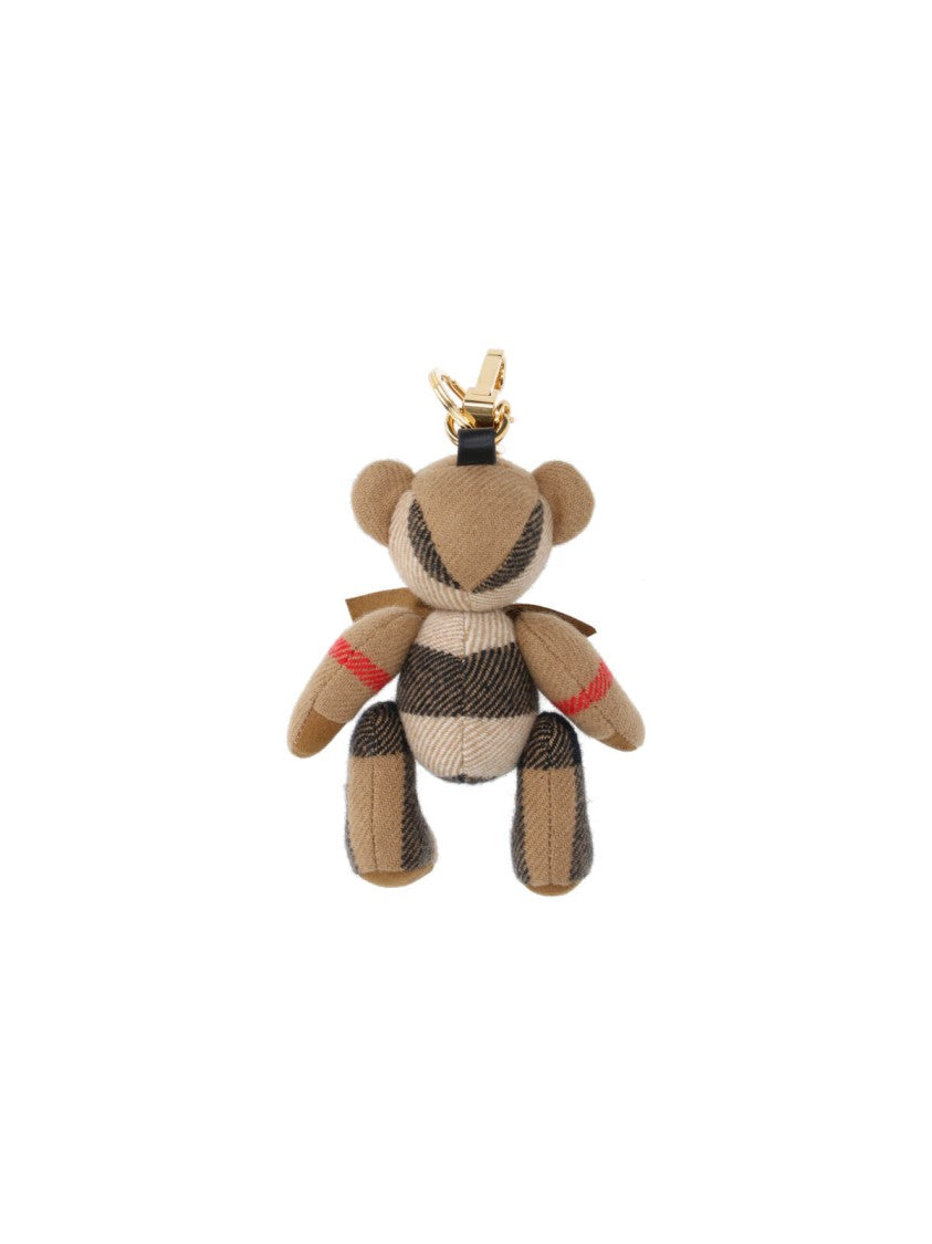 Burberry "Thomas" Bear Keychain Charm, In Multicolor Cashmere