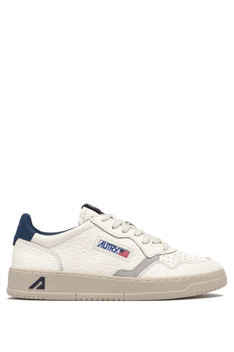 Autry White Medalist Elephant-Print Sneakers