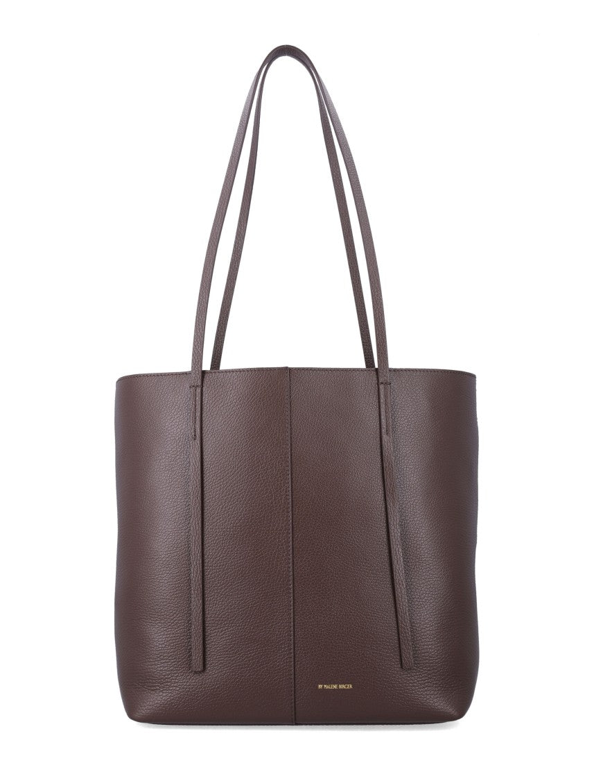 By Malene Birger Brown Abilso Leather Tote Bag