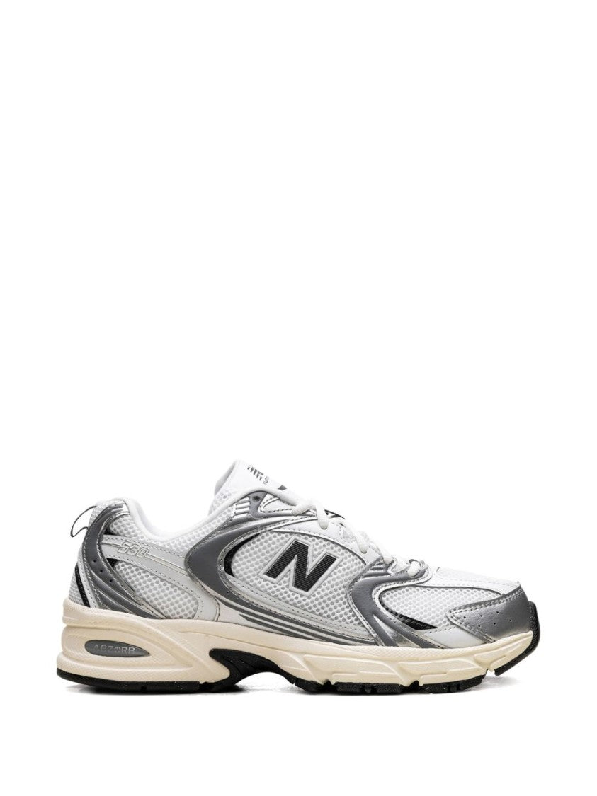 New Balance Argento Sneakers With Mesh And Synthetic Overlays