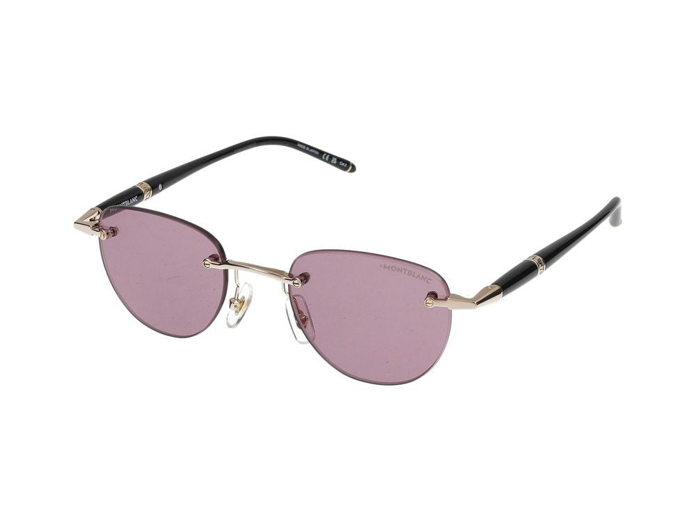 Montblanc Sunglasses Montblanc Mb0412s 002 Gold Black Violet 48/20/150