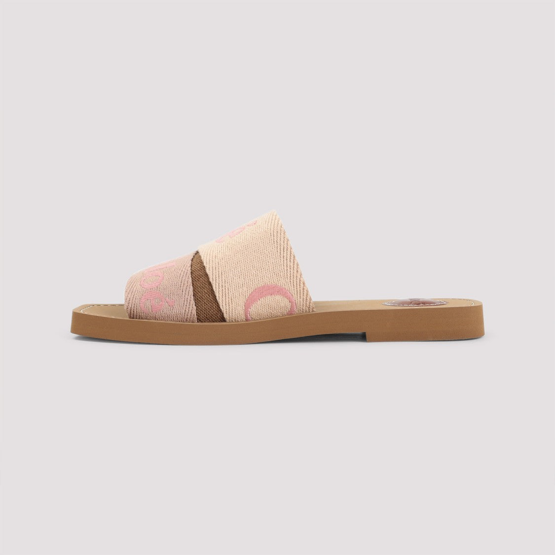 Chloé Slip-On Sandals With Woven Two-Tone Strap