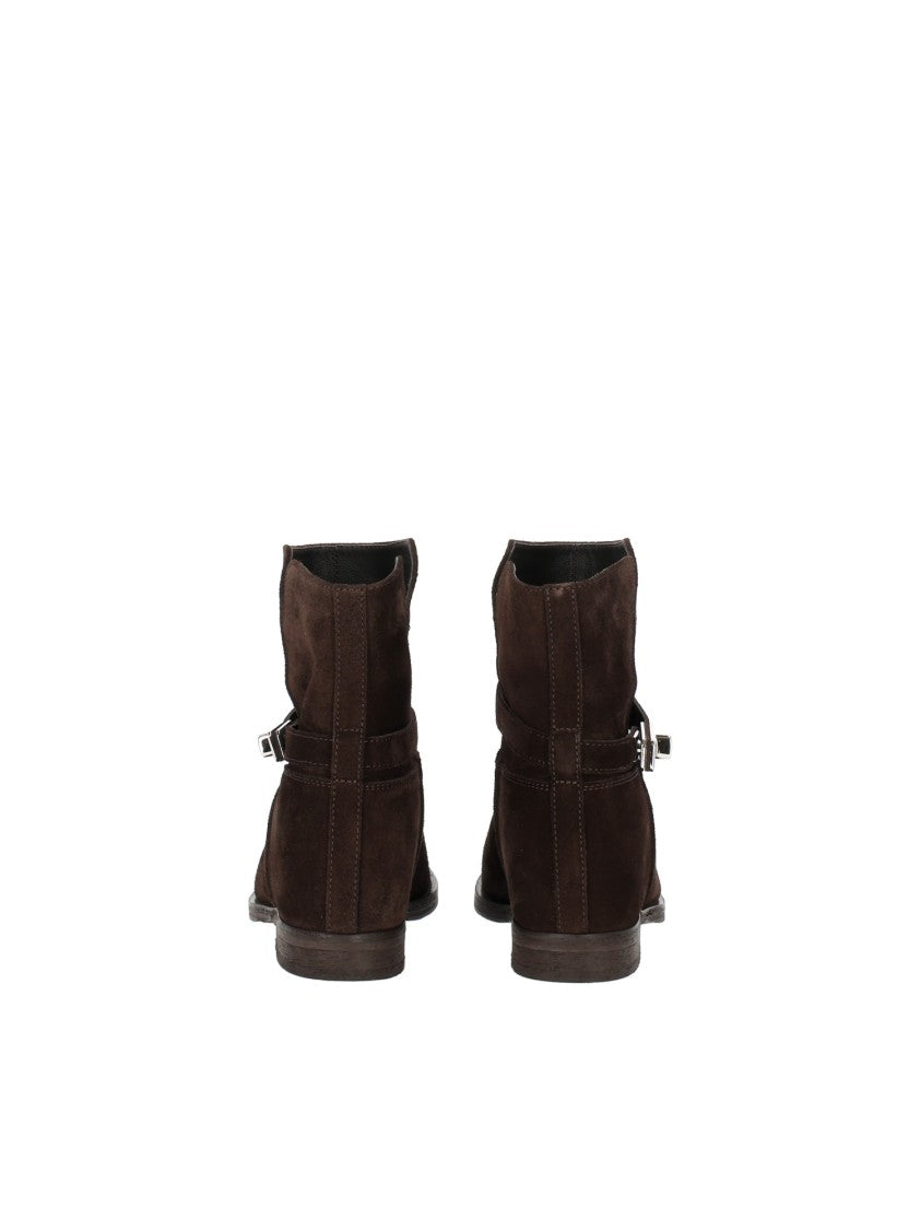 Via Roma 15 Split Cuff Pointed-Toe Ankle Boots