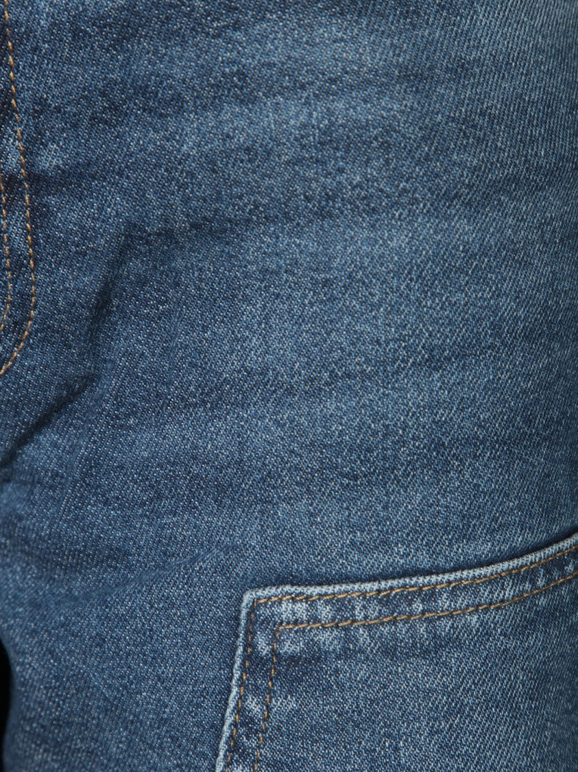7 For All Mankind Cropped Wide-Leg Jeans With Subtle Fading