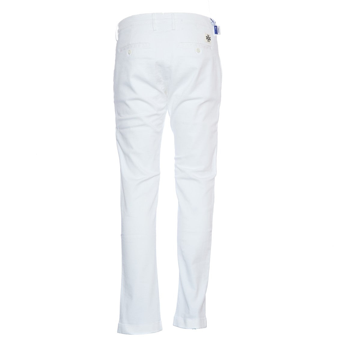 Jacob Cohen Slim-Fit White Bobby Jeans With Gold Button Closure