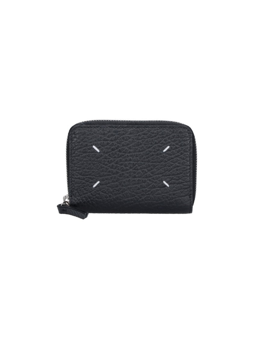 Maison Margiela Black Four Stitches Leather Wallet