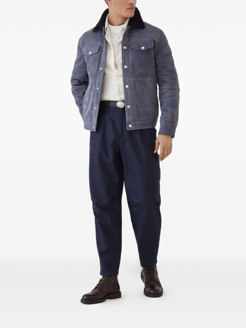 Brunello Cucinelli White Tailored Casual Shirt With Minimalist Design