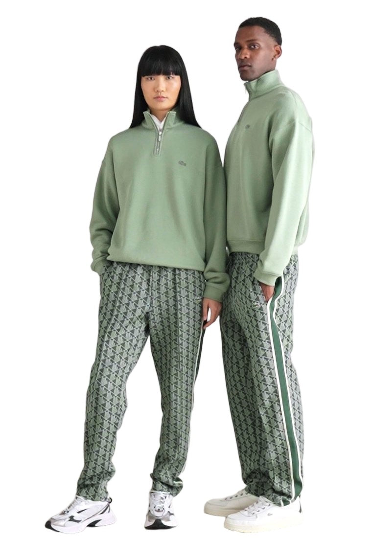 Lacoste Tapered Fit Casual Pants With Geometric Pattern