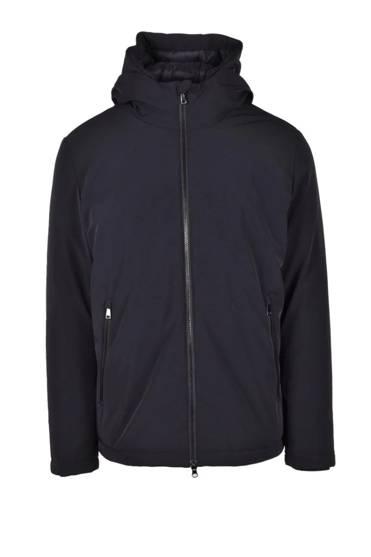 Boardwalk Black Polyamide Elastane Down Jacket