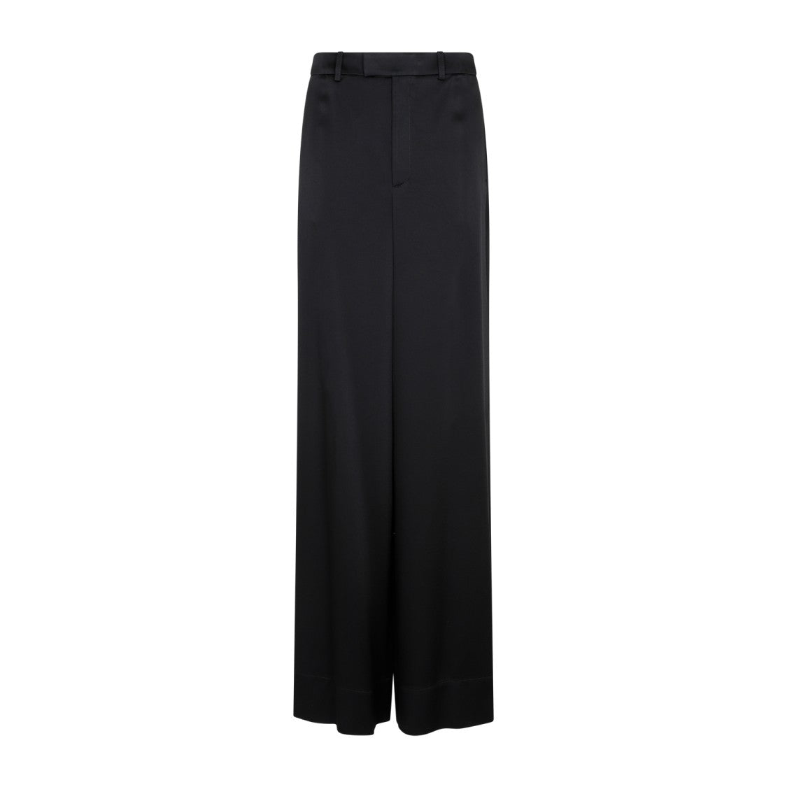 Saint Laurent Black Acetate Loose Fit Pants