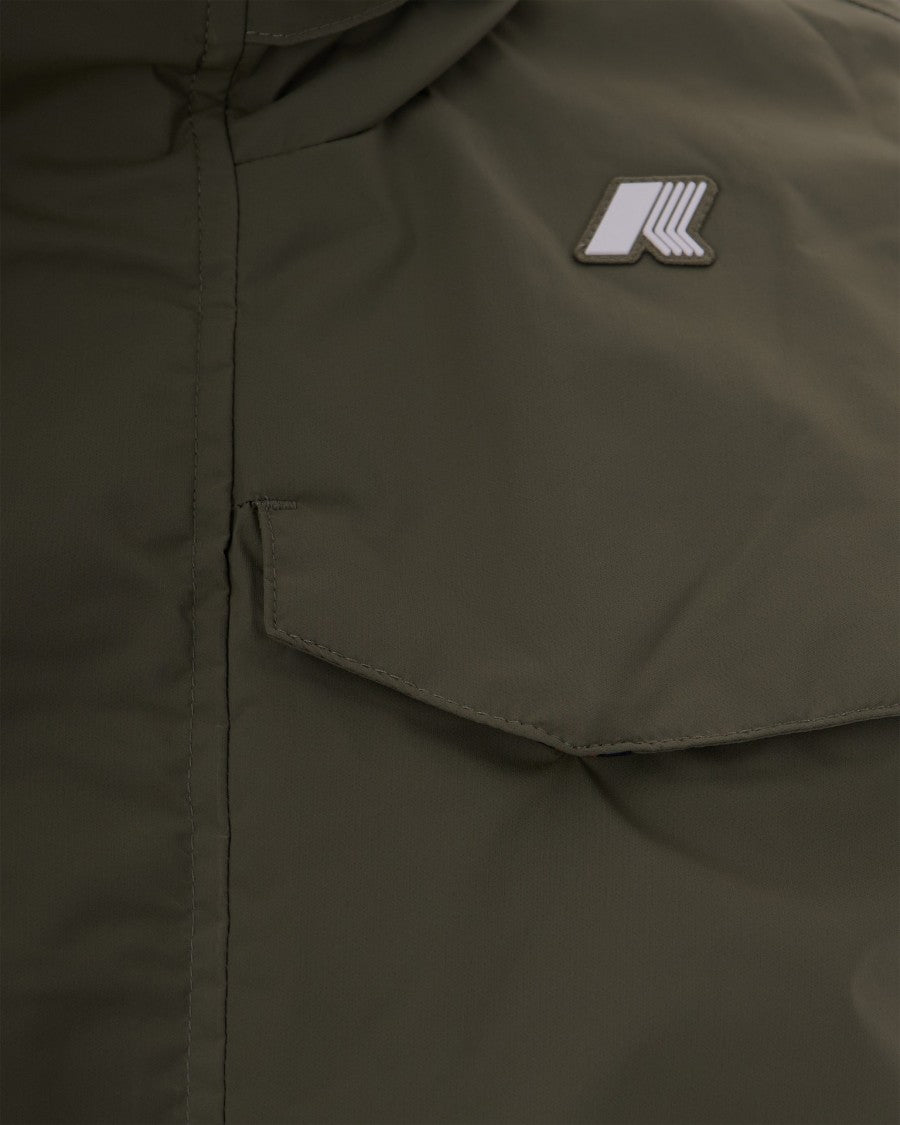 K-Way Green Lichen Manuel Stretch Nylon Jacket