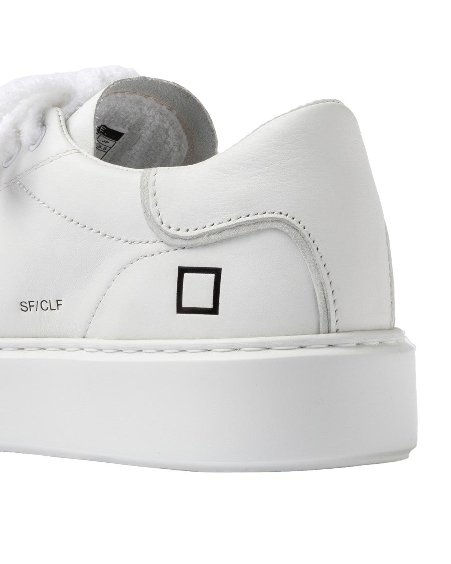 D.A.T.E Sfera Calf White Sneakers