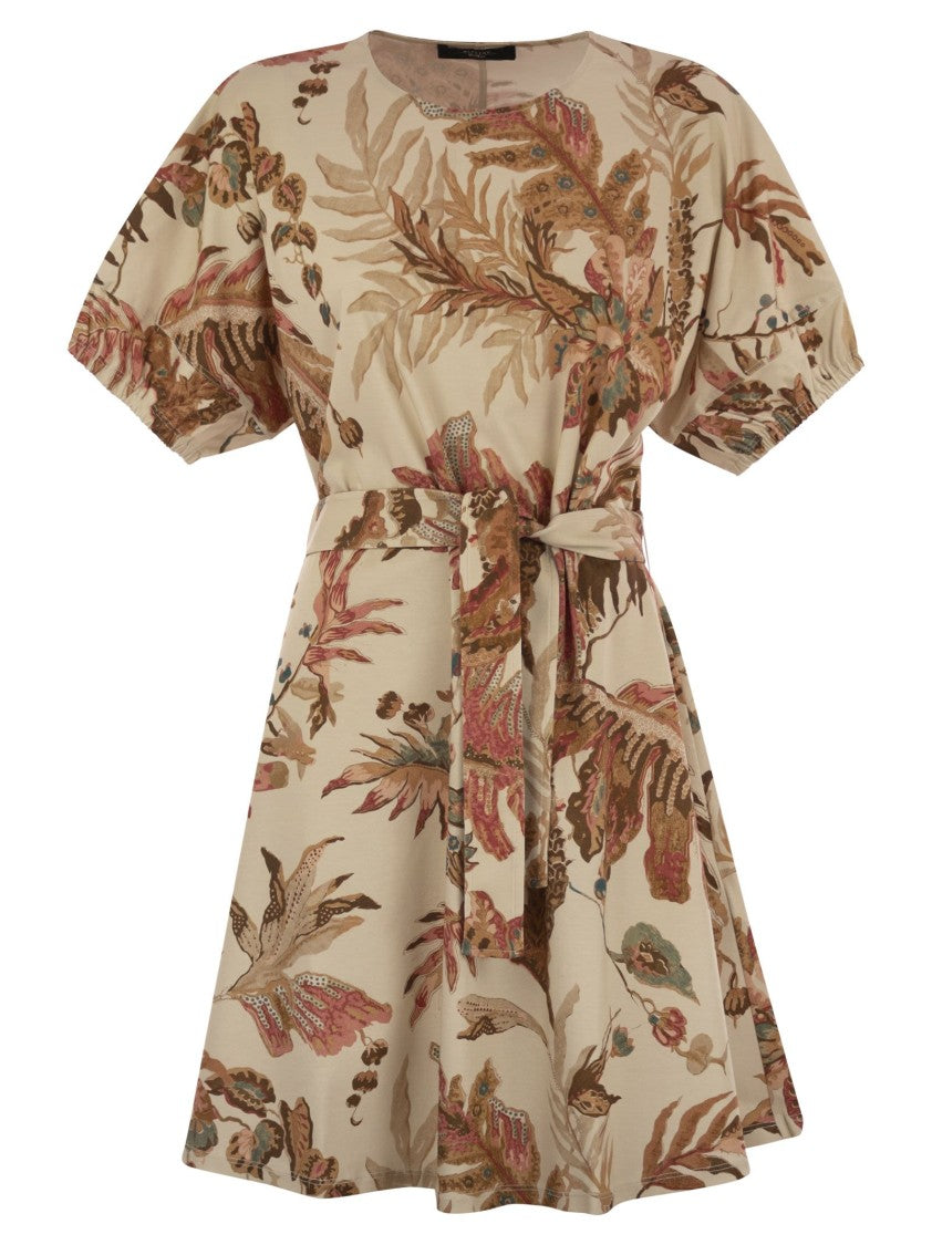 Max Mara Genero - Printed Cotton T-Shirt Dress