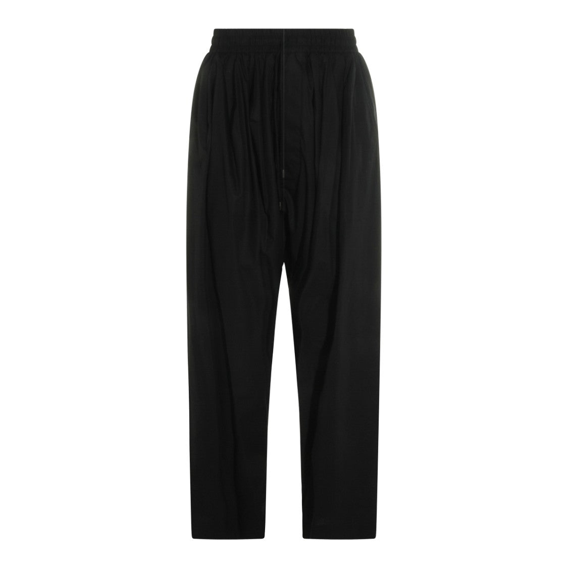 Vivienne Westwood Balloon-Fit Black Cotton Trousers With Elastic Waistband