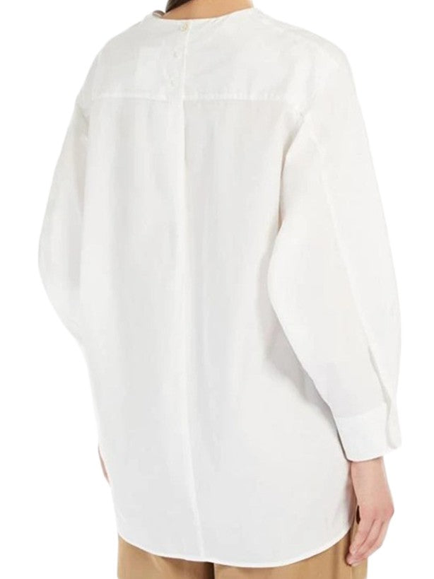 Max Mara Relaxed Fit Long-Sleeved Blouse With Classic Collar
