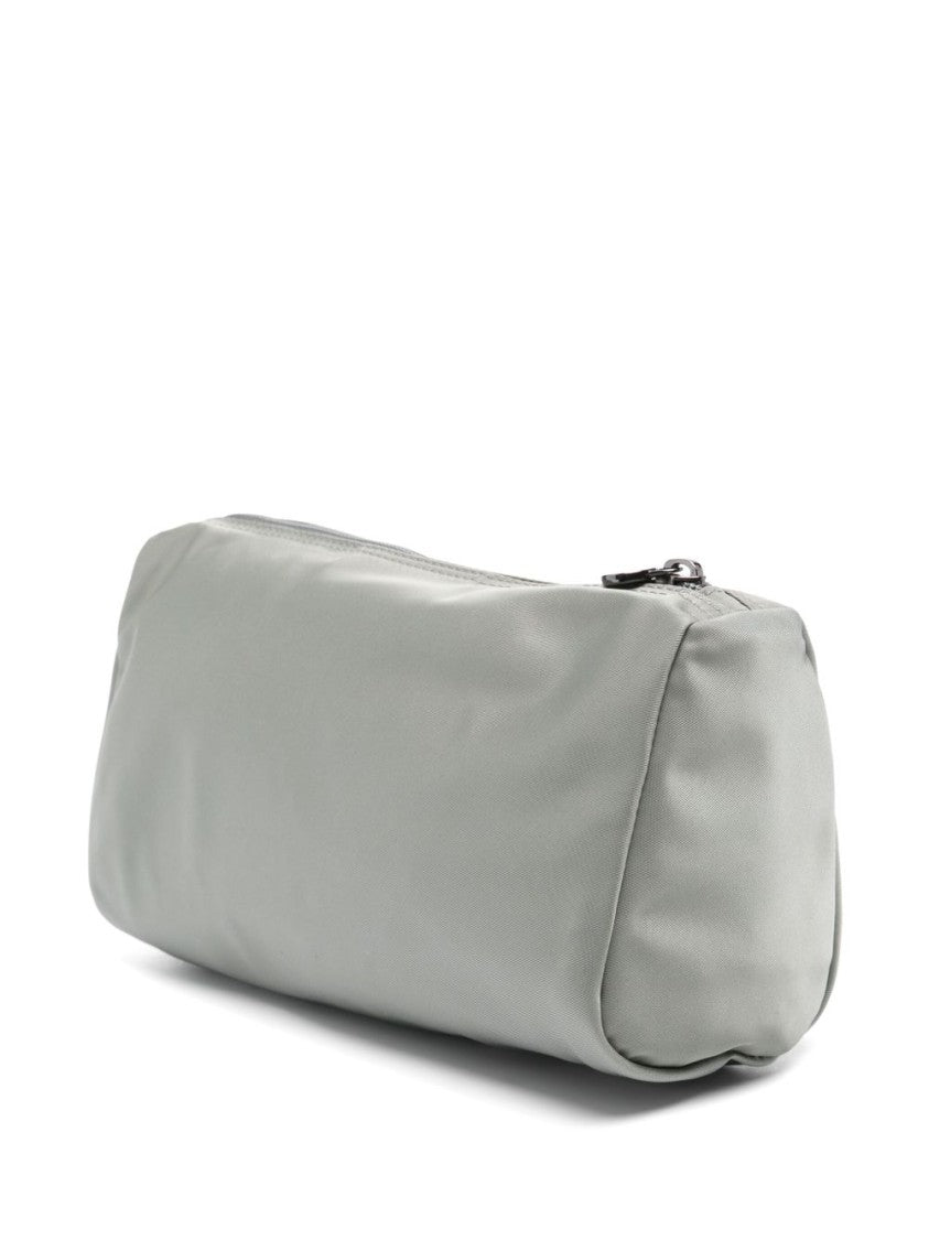 Kiton Medium Grey Bag With Top Zip Closure And Internal Pocket