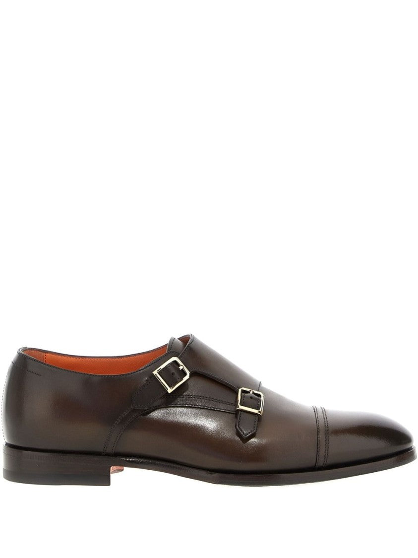 Santoni Leather Mocassin