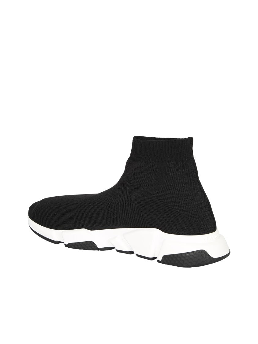 Balenciaga Black Fabric High Sneakers