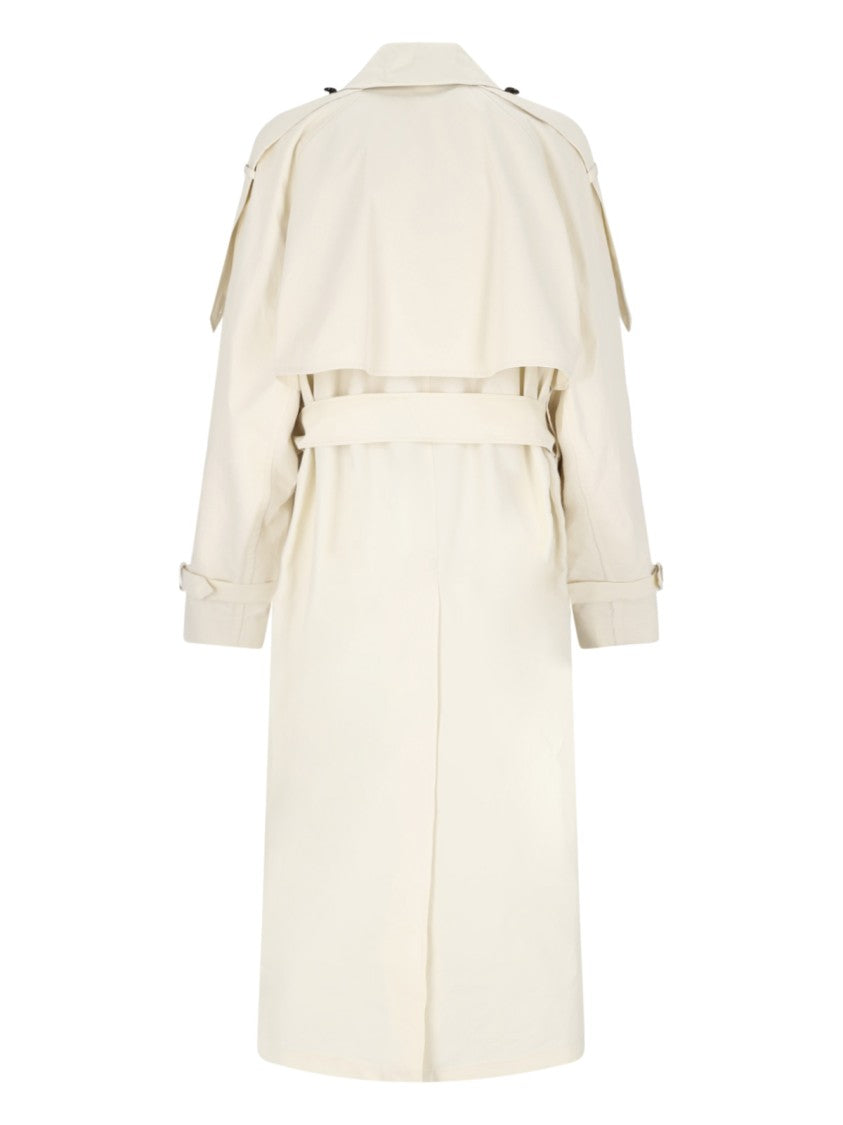 Burberry Double-Breasted Trench – Cream