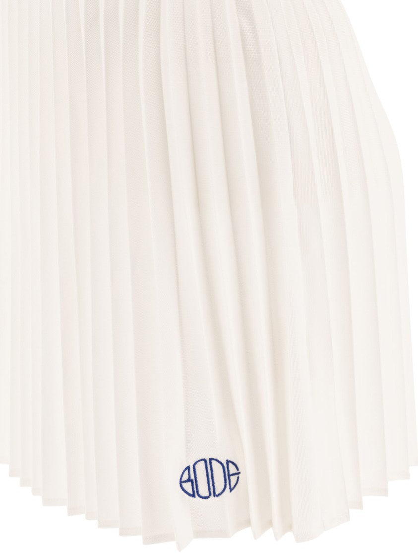 Bode Pleated Lightweight Skirt