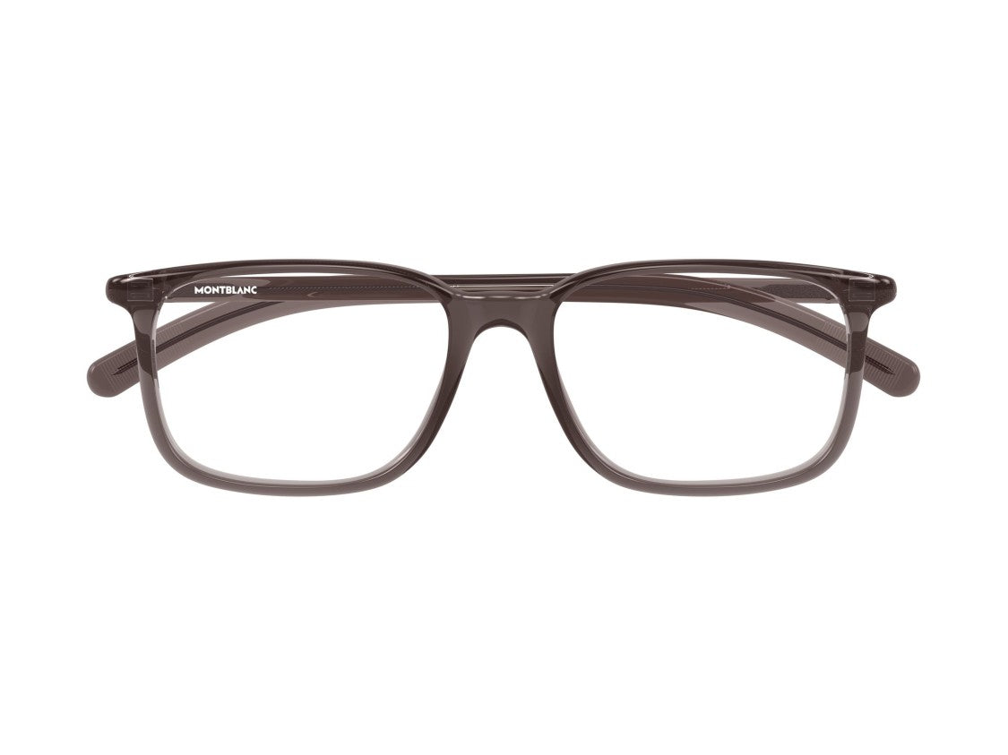 Montblanc Mb0328o Translucent Acetate Square Frame Eyeglasses