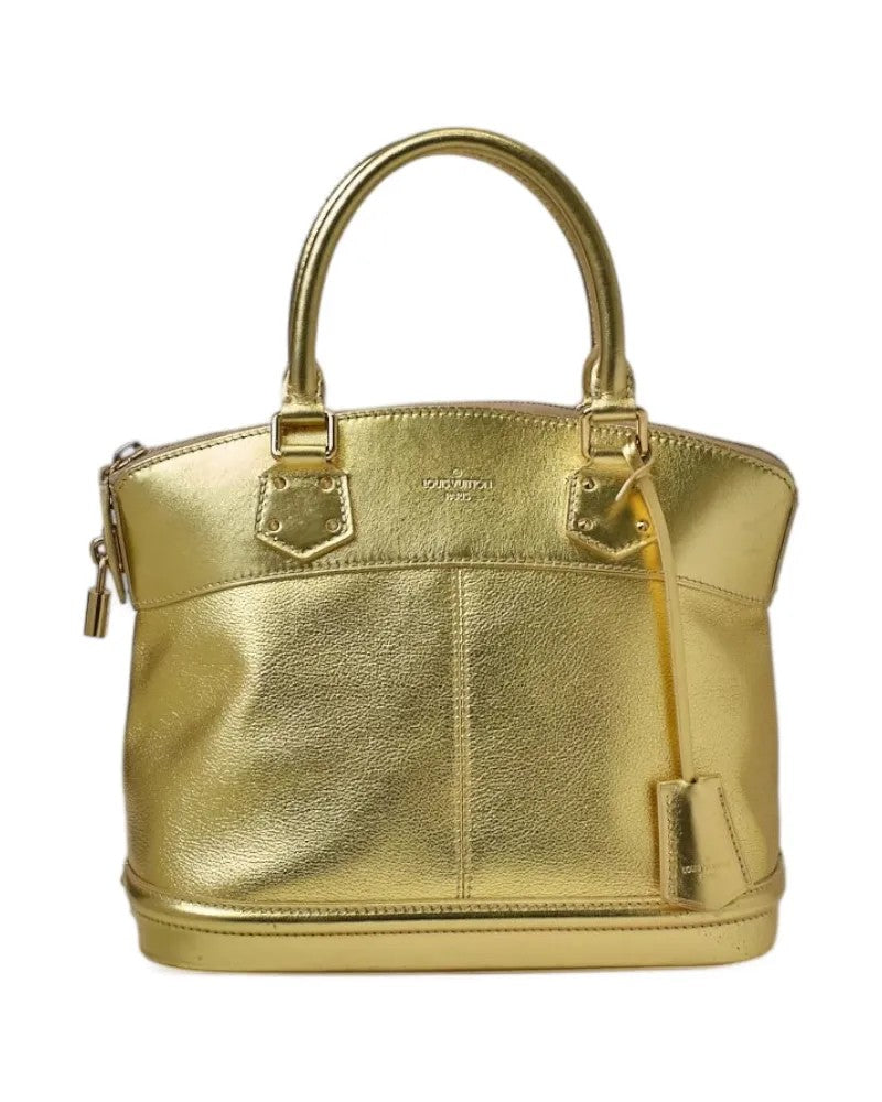 Louis Vuitton Lockit Mm Gold Handbag