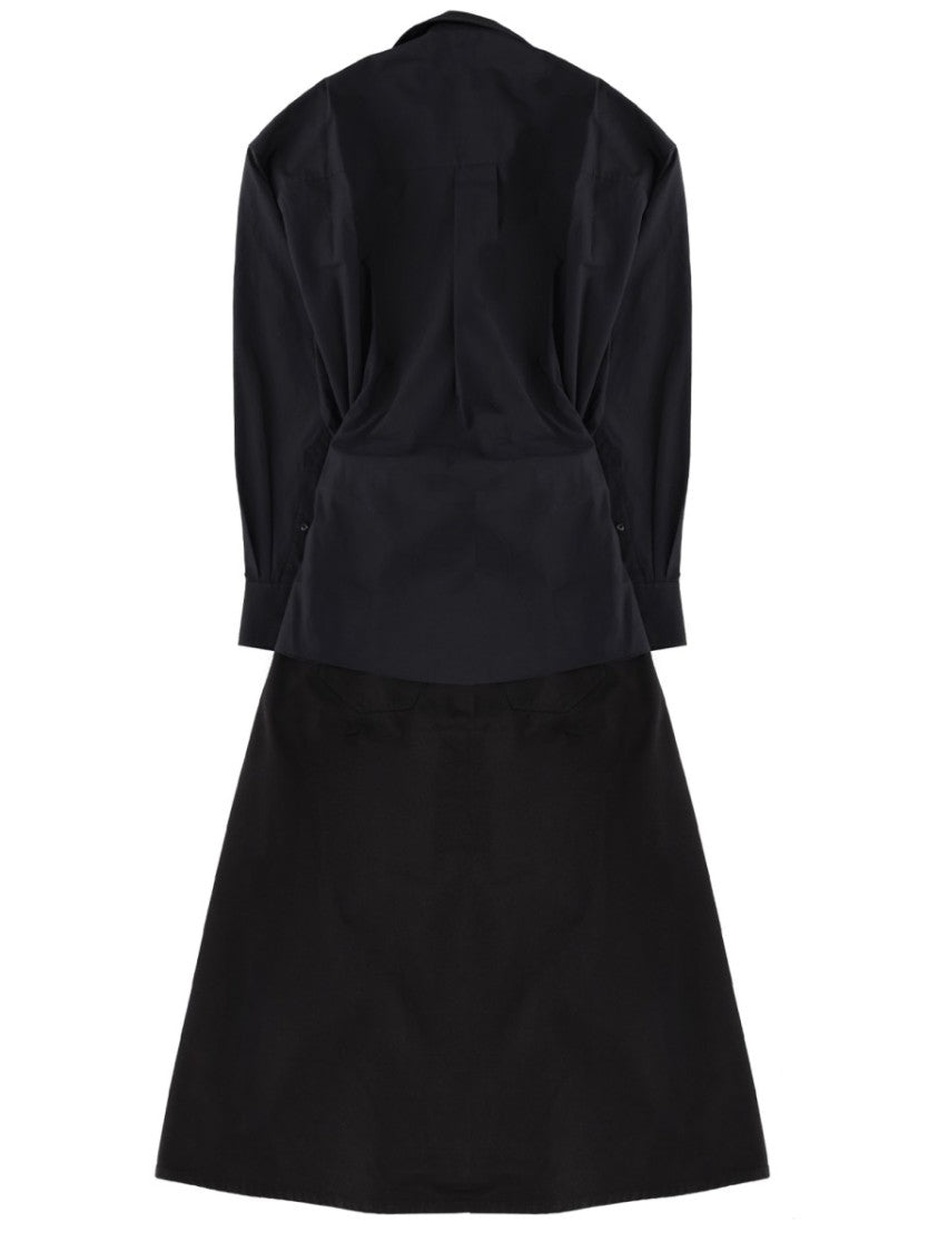 Alexander Wang Long Wrap Buttoned Waist Shirt Dress