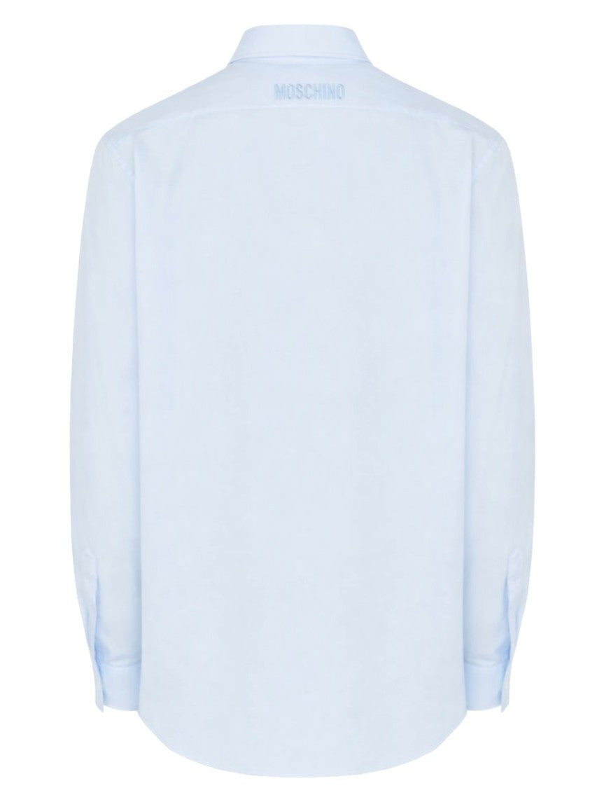 Moschino Light Blue Playful Eyeglasses Shirt