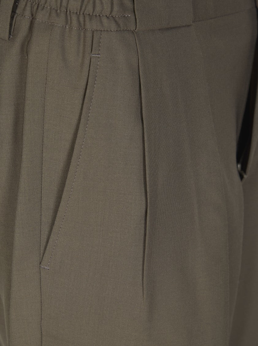 Briglia Two Pleats Elastic Waist Trousers