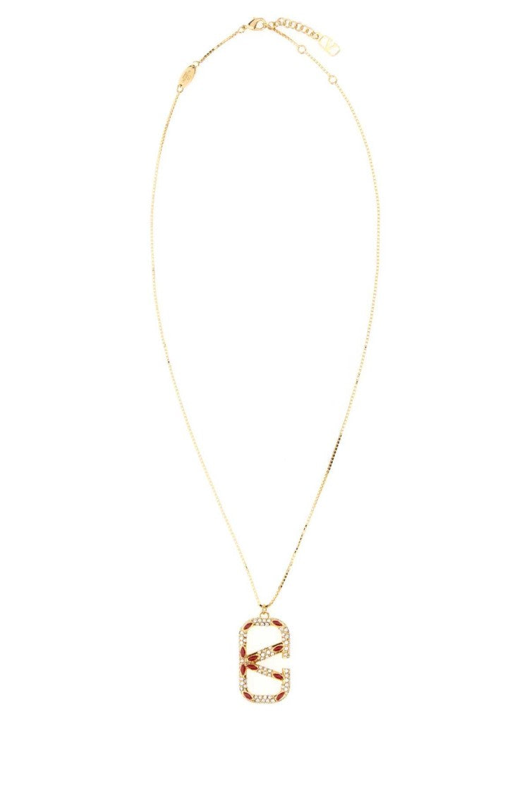 Valentino Garavani Gold Metal Vlogo Necklace