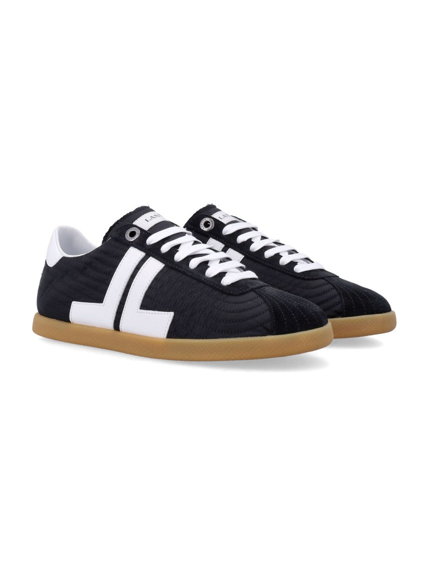 Lanvin Black Nylon Glen Low-Top Sneakers
